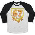 Six Seven 67 Meme Gen Alpha Slang Baseball 101 Baseball Raglan Shirt Six Seven 67 Meme Gen Alpha Slang Baseball 101 Baseball Raglan Shirt