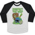 Spooky Zombie Respect The Drip Baseball Halloween Baseball Raglan Shirt