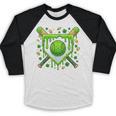 St Patrick Day Baseball Drip Ice Cream Boys Men Baseball Raglan Shirt