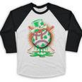 St Patrick Day Baseball Drip Ice Cream Kids Boys Men Baseball Raglan Shirt