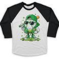 St Patrick Day Baseball Drip Ice Cream Men Boys Kids Baseball Raglan Shirt
