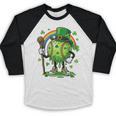 St Patricks Day Baseball Leprechaun Rainbow Green Baseball Baseball Raglan Shirt St Patricks Day Baseball Leprechaun Rainbow Green Baseball Baseball Raglan Shirt