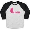 Strike Out Cancer Breast Cancer Awareness Baseball Warrior Baseball Raglan Shirt