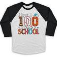 I Survived 100 Days Baseball Football Basketball School Kids Baseball Raglan Shirt I Survived 100 Days Baseball Football Basketball School Kids Baseball Raglan Shirt