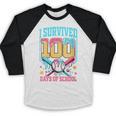 I Survived 100 Days Of School Baseball Drip Students Teacher Baseball Raglan Shirt I Survived 100 Days Of School Baseball Drip Students Teacher Baseball Raglan Shirt