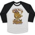 Twin Falls Taters Minor League Baseball Team Baseball Raglan Shirt