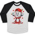 Valentine Baseball Heart Sports Men Boys Kid Baseball Raglan Shirt