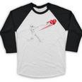 Valentines Day Baseball Batter Silhouette Heart Baseball Raglan Shirt Valentines Day Baseball Batter Silhouette Heart Baseball Raglan Shirt