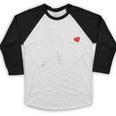Valentines US Baseball Player Silhouette Heart Baseball Raglan Shirt Valentines US Baseball Player Silhouette Heart Baseball Raglan Shirt