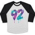 Vintage Baseball 92 Number Baseball Raglan Shirt Vintage Baseball 92 Number Baseball Raglan Shirt