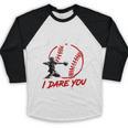 Vintage Baseball Catcher Boys Go Ahead Run I Dare You Baseball Raglan Shirt Vintage Baseball Catcher Boys Go Ahead Run I Dare You Baseball Raglan Shirt