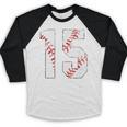 Vintage Distressed Baseball Number 15 Jersey Player Uniform Baseball Raglan Shirt