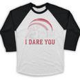 Vintage Humor Baseball Apparel Run I Dare You Baseball Raglan Shirt Vintage Humor Baseball Apparel Run I Dare You Baseball Raglan Shirt