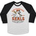 Vintage San Francisco Seals California Baseball Logo Baseball Raglan Shirt