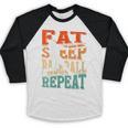 Women's Eat Sleep Baseball Repeat Vintage Player Sport Lover Retro Baseball Raglan Shirt Women's Eat Sleep Baseball Repeat Vintage Player Sport Lover Retro Baseball Raglan Shirt