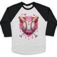 Women's Valentines Day Baseball Boys Ice Cream Drip Heart Youth Kids Baseball Raglan Shirt Women's Valentines Day Baseball Boys Ice Cream Drip Heart Youth Kids Baseball Raglan Shirt