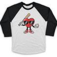 Women's Valentines Day Heart Baseball Player Sports Boys Kids Men Baseball Raglan Shirt