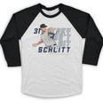 They Can't Hit Schlitt Cam Schlittler New York Baseball MLBP Baseball Raglan Shirt They Can't Hit Schlitt Cam Schlittler New York Baseball MLBP Baseball Raglan Shirt