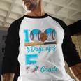 100 Days Of 5th Grade Baseball 100th Day Of School Boys Kids Baseball Raglan Shirt