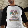 100 Days Of School Baseball 100th Day Of School Baseball Raglan Shirt