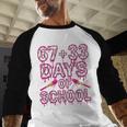 100 Days Of School Baseball Boys Six Seven Drip 100th Day Baseball Raglan Shirt