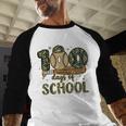 100 Days Of School Baseball Camo Boys Kids 100th Day Baseball Raglan Shirt 100 Days Of School Baseball Camo Boys Kids 100th Day Baseball Raglan Shirt