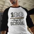 100 Days Of School Baseball Camo Boys School Teacher Baseball Raglan Shirt