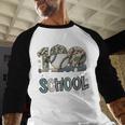 100 Days Of School Baseball Camo Camo Cap Boy School Baseball Raglan Shirt