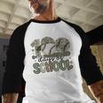 100 Days Of School Baseball Camo Celebration Baseball Raglan Shirt