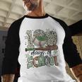 100 Days Of School Baseball Camo Men Boy Kid Baseball Raglan Shirt