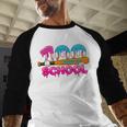 100 Days Of School Baseball Ice Cream Drip For Teacher Kid Baseball Raglan Shirt