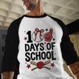 100 Days Of School Coquette Bow Baseball 100th Day Girl Kid Baseball Raglan Shirt 100 Days Of School Coquette Bow Baseball 100th Day Girl Kid Baseball Raglan Shirt