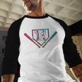 12th Birthday Baseball Ice Cream Drip 12 Years Old Boy Kids Baseball Raglan Shirt