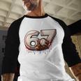 6 7 Six Seven American Baseball Graphic Baseball Raglan Shirt