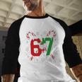 67 Baseball Christmas Candy Cane Snowflake Holiday Sports Baseball Raglan Shirt 67 Baseball Christmas Candy Cane Snowflake Holiday Sports Baseball Raglan Shirt