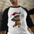 67 Gingerbread Man Playing Baseball Christmas 6 7 Meme Baseball Raglan Shirt 67 Gingerbread Man Playing Baseball Christmas 6 7 Meme Baseball Raglan Shirt