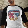 67 Ice Cream Drip Meme Baseball Baseball Raglan Shirt