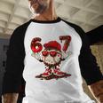 67 Valentine Day Baseball Chocolate Ice Cream Drip Baseball Raglan Shirt 67 Valentine Day Baseball Chocolate Ice Cream Drip Baseball Raglan Shirt
