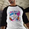 7th Birthday I Was 6 Now I'm 7 Baseball Ice Cream Drip Baseball Raglan Shirt