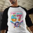 7th Birthday Boys I Was 6 Now I'm 7 Baseball Ice Cream Drip Baseball Raglan Shirt 7th Birthday Boys I Was 6 Now I'm 7 Baseball Ice Cream Drip Baseball Raglan Shirt