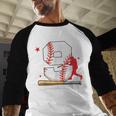 9 Years Old Baseball Birthday Boy 9th Bday Party Baseball Raglan Shirt