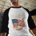 American Flag Baseball Player Bat Fan Catcher Pitcher USA Baseball Raglan Shirt American Flag Baseball Player Bat Fan Catcher Pitcher USA Baseball Raglan Shirt