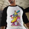 Banana With Baseball Bat Street Baseball Drip Baseball Raglan Shirt Banana With Baseball Bat Street Baseball Drip Baseball Raglan Shirt