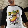 Banana Baseball Cartoon Cool Sports Kids Teens Baseball Raglan Shirt