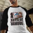 Baseball 100 Days Of School Happy 100th Day Teachers Kids Baseball Raglan Shirt