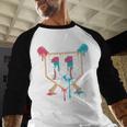 Baseball 11 Year Old Ice Cream Drip 11th Birthday Boy Player Baseball Raglan Shirt