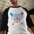 Baseball 50 Year Old Ice Cream Drip 50th Birthday Number 50 Baseball Raglan Shirt Baseball 50 Year Old Ice Cream Drip 50th Birthday Number 50 Baseball Raglan Shirt