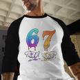 Baseball 67 Ice Cream Drip Six Seven Boys Meme Baseball Raglan Shirt Baseball 67 Ice Cream Drip Six Seven Boys Meme Baseball Raglan Shirt