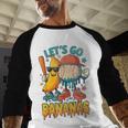Baseball Banana Sports Drip Art For Kids Baseball Raglan Shirt
