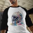 Baseball Catcher Mask Ice Cream Dripping Baseball Boys Baseball Raglan Shirt Baseball Catcher Mask Ice Cream Dripping Baseball Boys Baseball Raglan Shirt